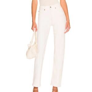 RE/DONE Originals 70's Straight Jean Vintage White - sz 26 NWT (FLAWS)